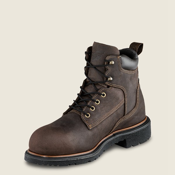 Red Wing Work Boots Mens Dark Grey - Dynaforce® - 6-inch Insulated Waterproof Soft Toe - 7293840-FE